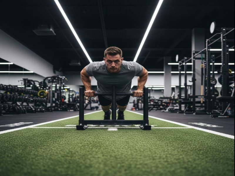 Double-Sided Tape Gym Turf Installation